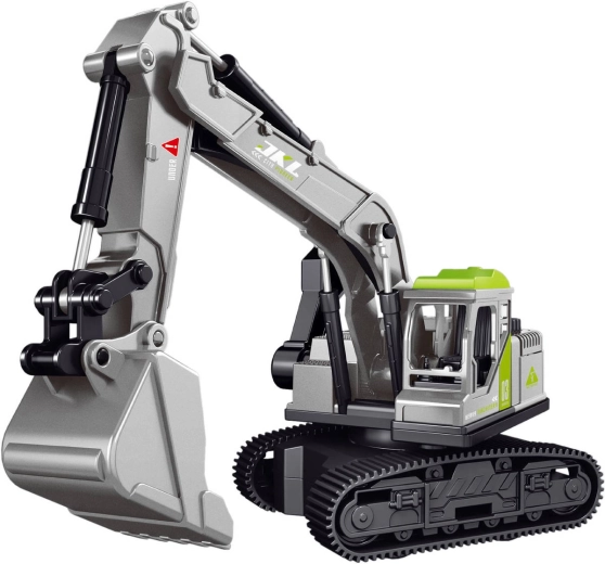 Excavadora de orugas con volante de inercia 18 cm gris - 1 pieza