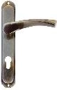 Herraje para puerta Atena para cilindro 90 mm en patina