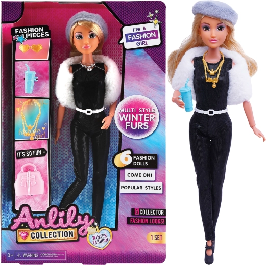 Muñeca de moda con pantalones