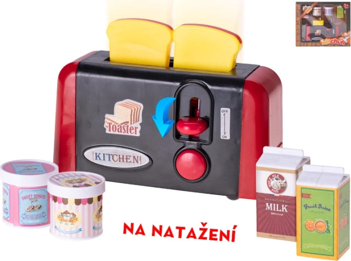 Tostadora infantil de cuerda con accesorios