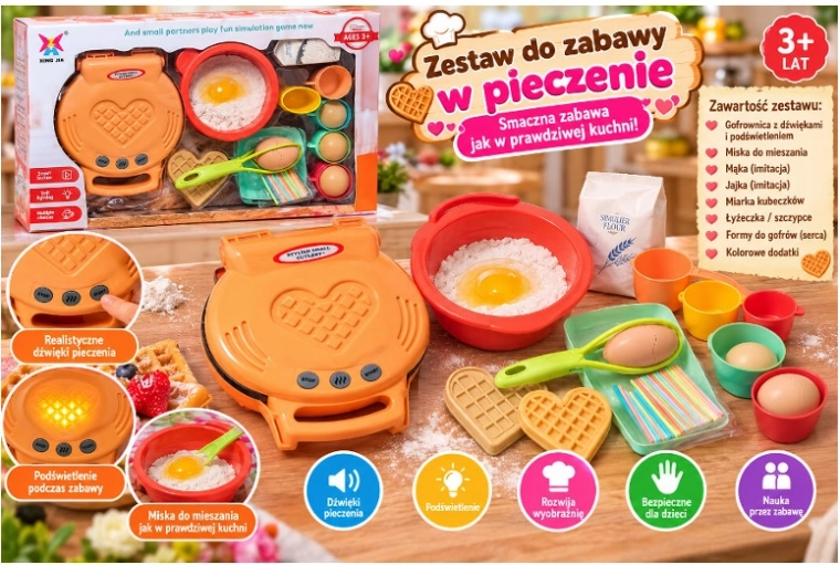 Waflera infantil con accesorios
