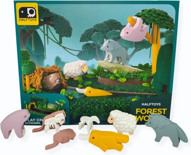 Figuras magnéticas Half Toys mundo del bosque