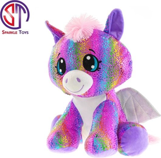 Pegaso de peluche Star Sparkle 24 cm – mimoso sentado arcoíris