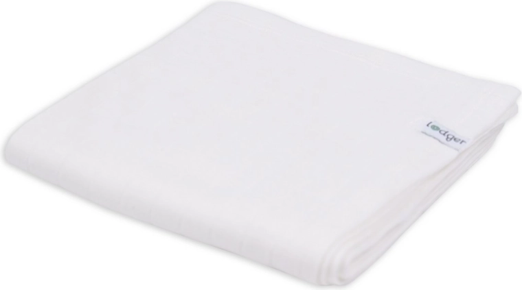 Swaddler Lodger de algodón orgánico Solid Cloud Dancer 70 × 70 cm - 1 unidad