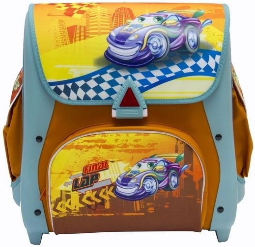 Cartera escolar Cars 21 l, azul-naranja - 1 unidad