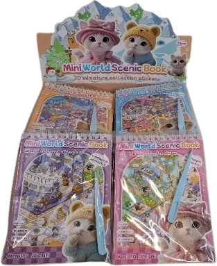 Bloc de notas 3D con pegatinas