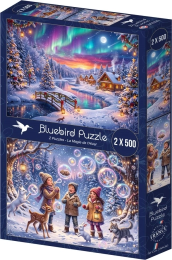 BLUEBIRD Puzzle Magia del invierno 2 × 500 piezas