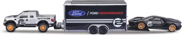 Maisto Design Team Haulers Ford F-150 SVT Raptor y Ford GT Heritage 1:64