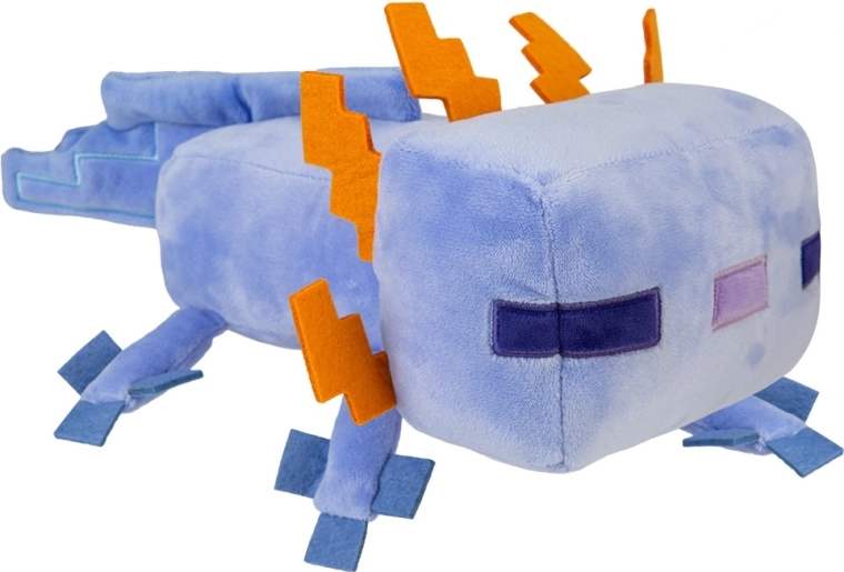 Ajolote de peluche de Minecraft azul 28 cm