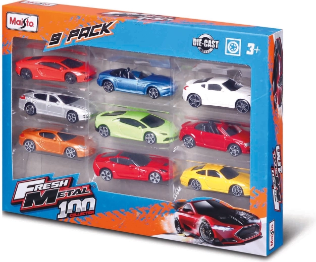 Set de coches Maisto de 9 piezas