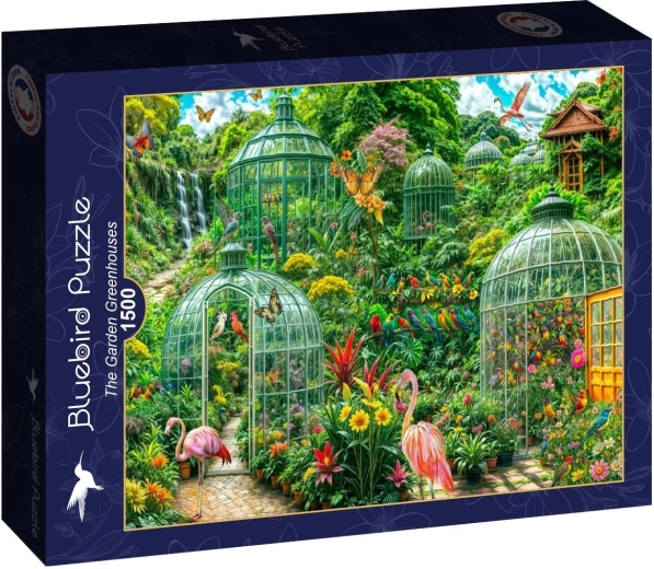 Puzzle Bluebird Invernaderos de jardín 1500 piezas