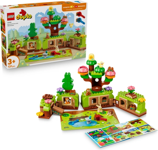 LEGO DUPLO Exploradores del bosque con animales salvajes