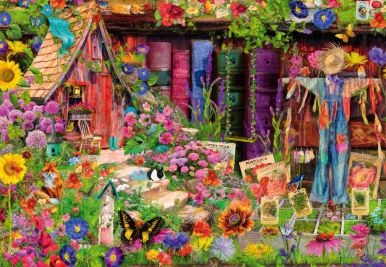 Puzzle Jardín del espantapájaros 1000 piezas BLUEBIRD