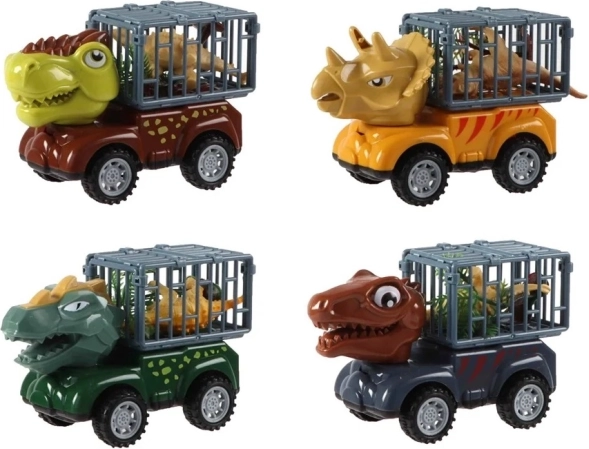 Coche de fricción Dinosaurio con figura