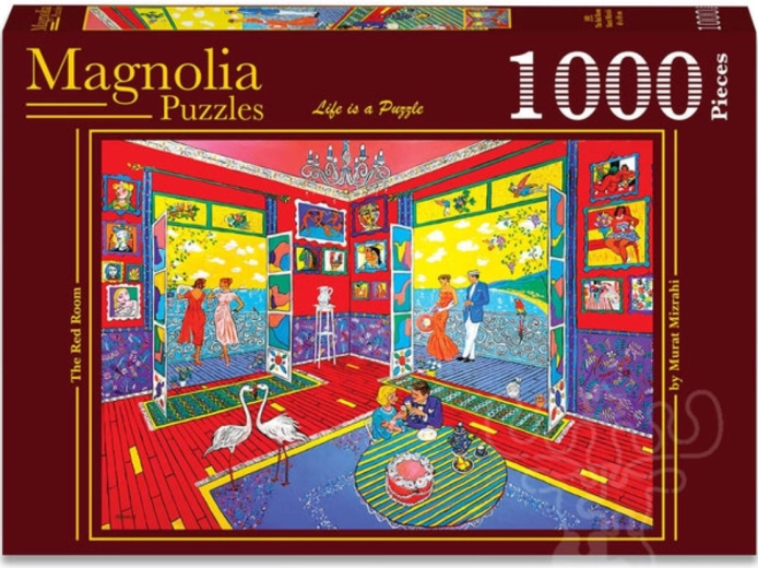 Puzzle Magnolia habitación roja 1000 piezas