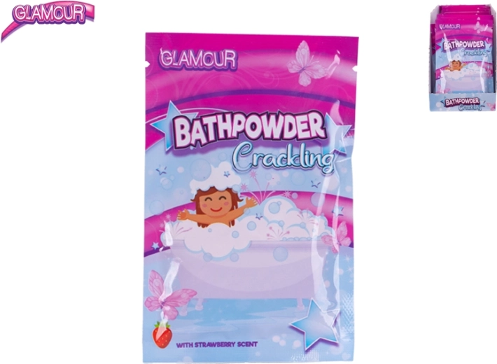 Sal de baño efervescente con aroma a fresa