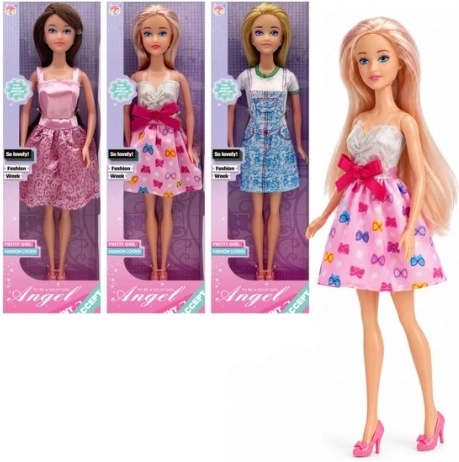 Muñeca con vestido, varios diseños - 1 unidad