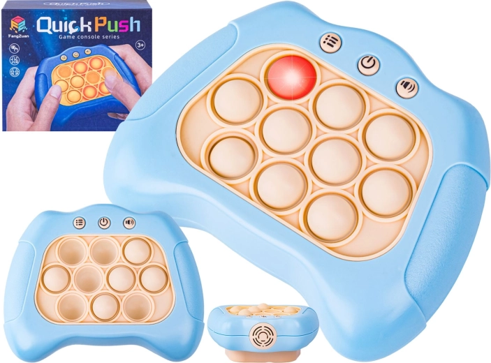 Juego antiestrés electrónico Pop it: mando sensorial con luz y sonido, azul - 1 pieza