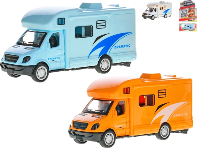 Caravana metálica de 11 cm con mecanismo de retroceso