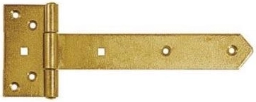 Bisagra para portón 500 × 65 × 110 × 40 × 4 mm, acero galvanizado amarillo