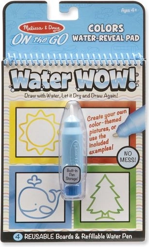 Libro para colorear con agua Water WOW! formas