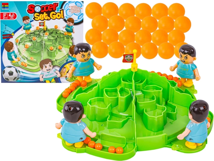 Juego de mesa familiar de habilidad de fútbol Soccer Set, Go! mini piłkarzyki