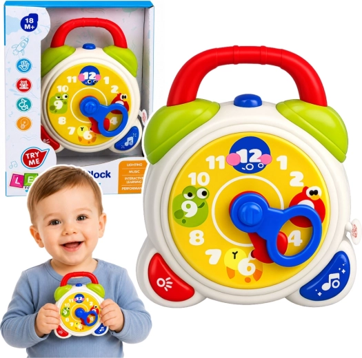 Despertador infantil interactivo y reloj educativo con luces y sonidos