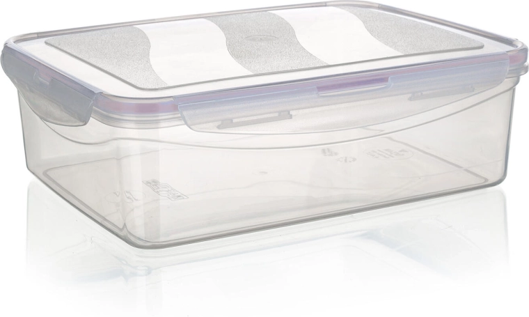 Recipiente hermético LARA 4,4 l rectangular de plástico