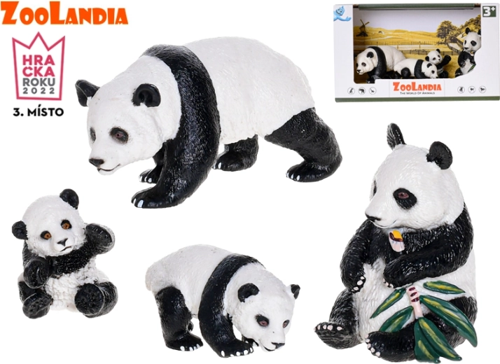 Zoolandia familia de pandas – figuras en cajita