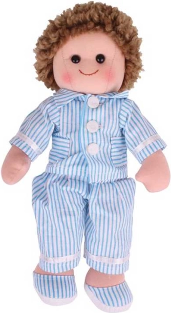 Muñeco de tela Artur de Bigjigs Toys - 34 cm