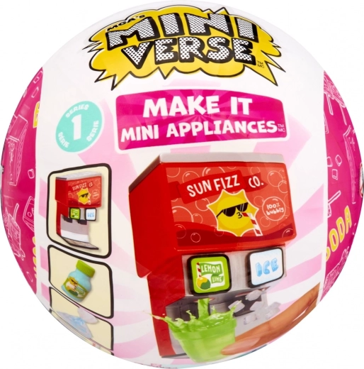 MGA’s Miniverse Make It Mini appliances – mini máquina para bebidas con gas - 1 pieza