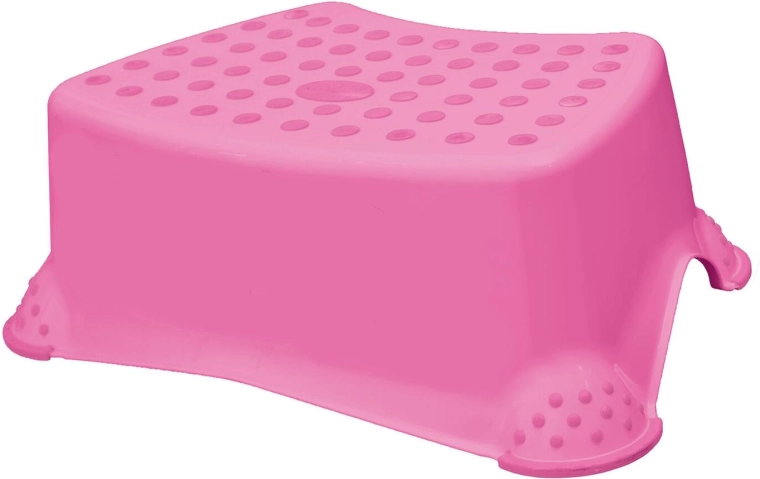 Escalón infantil antideslizante para inodoro y lavabo Little Duck, rosa oscuro