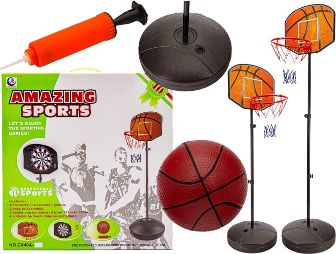Set de baloncesto infantil con canasta y balón