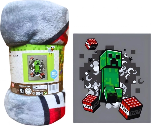 Manta de forro polar XXL Minecraft de lux