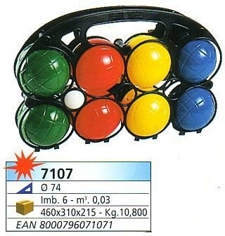 Set de petanca – 8 bolas de plástico con boliche