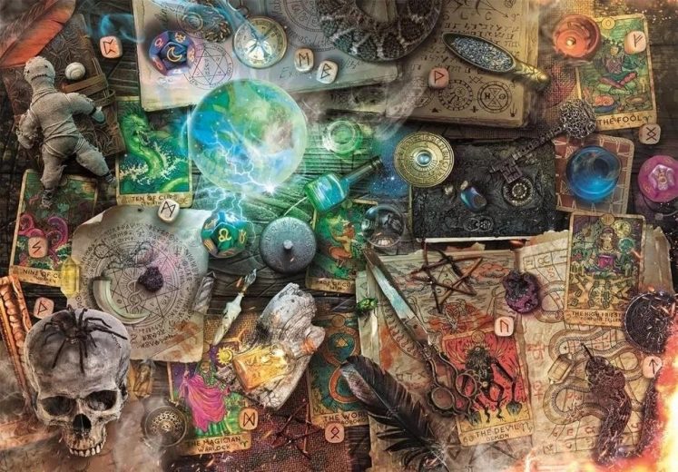 Puzzle CLEMENTONI Maleficium – artefactos ocultos de 1000 piezas