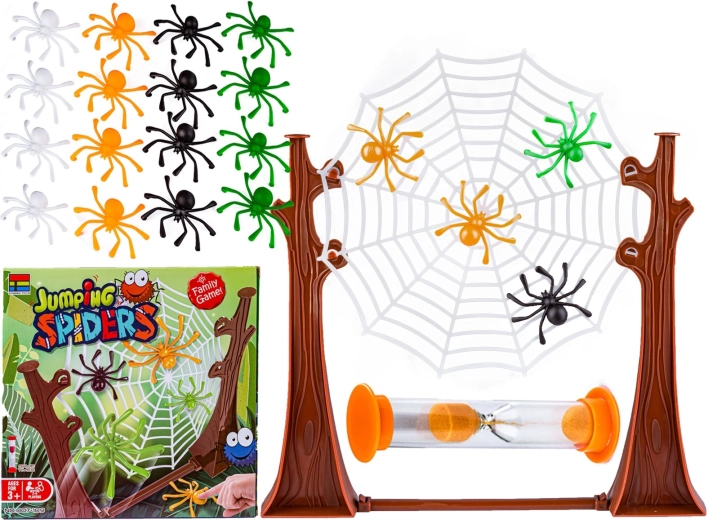 Arañas saltarinas – juego de destreza con telaraña