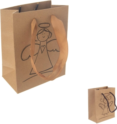 Bolsa de papel para regalo ángel mix 11,5 × 6,5 × 14,5 cm