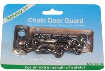 Cadena de seguridad para puerta de bronce