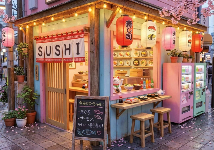 Puzzle EDUCA Sushi Kawaii de 1000 piezas