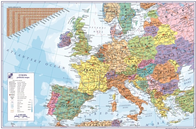 Alfombrilla para mesa Europa 60x40 cm