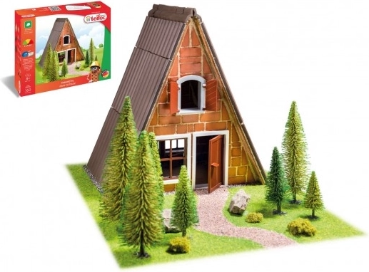 Teifoc cabaña finlandesa – kit de construcción con ladrillos reales (160 piezas)