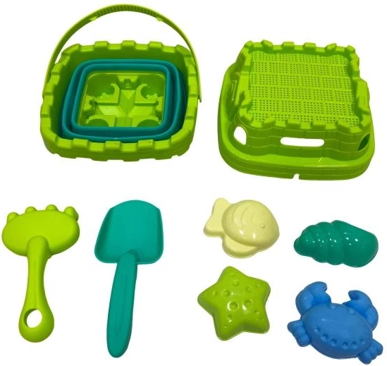 Cubo plegable Plejo con pala y moldes