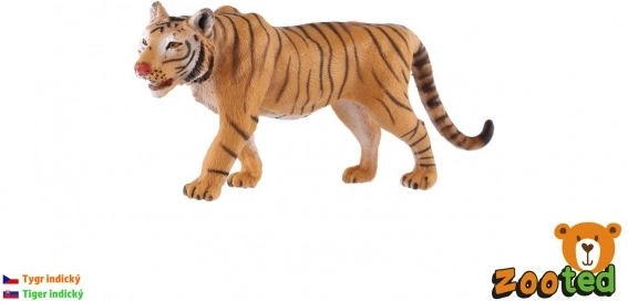 Figura de tigre de plástico – modelo realista de 13,5 cm