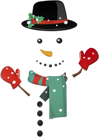 Imán para nevera Muñeco de nieve – set de 20 piezas