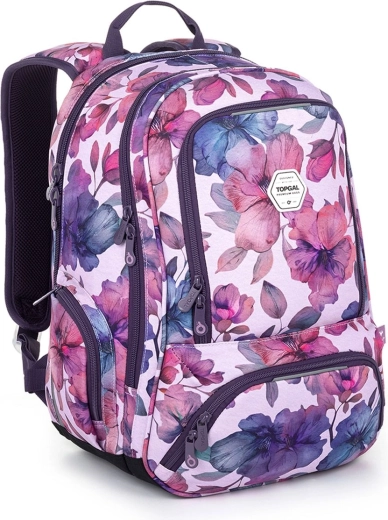 Mochila estudiantil Topgal Suri con motivo floral