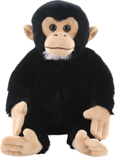 Chimpancé de peluche sentado 27 cm