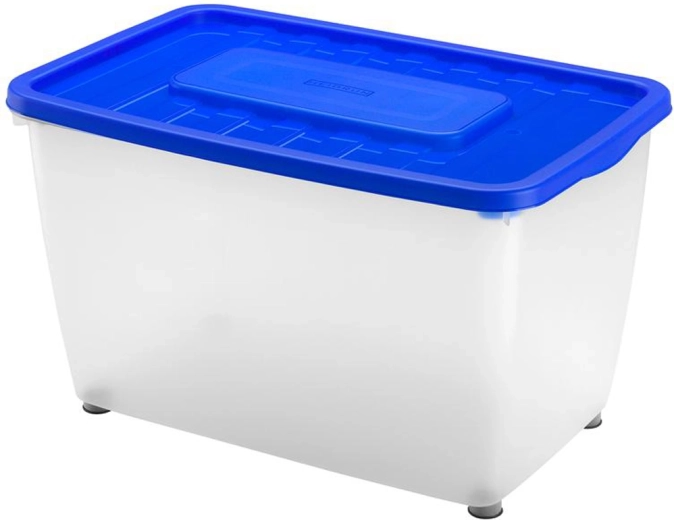 Caja de almacenamiento de plástico con tapa HEIDRUN Mania 46 l