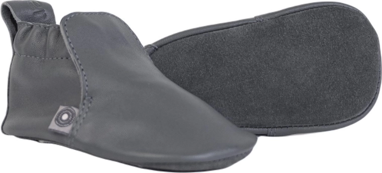 Lodger stepper gunmetal capatitos de cuero 12–15 meses