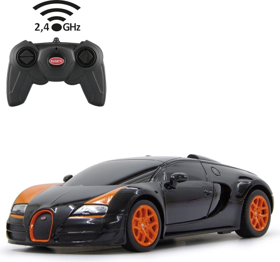 Coche RC Bugatti Grand Sport Vitesse 1:24 negro